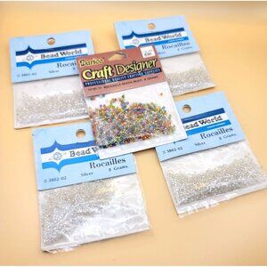 Silver and Multi-color Bead Bead World Rocailles Darice Crafting Jewelry jj3505